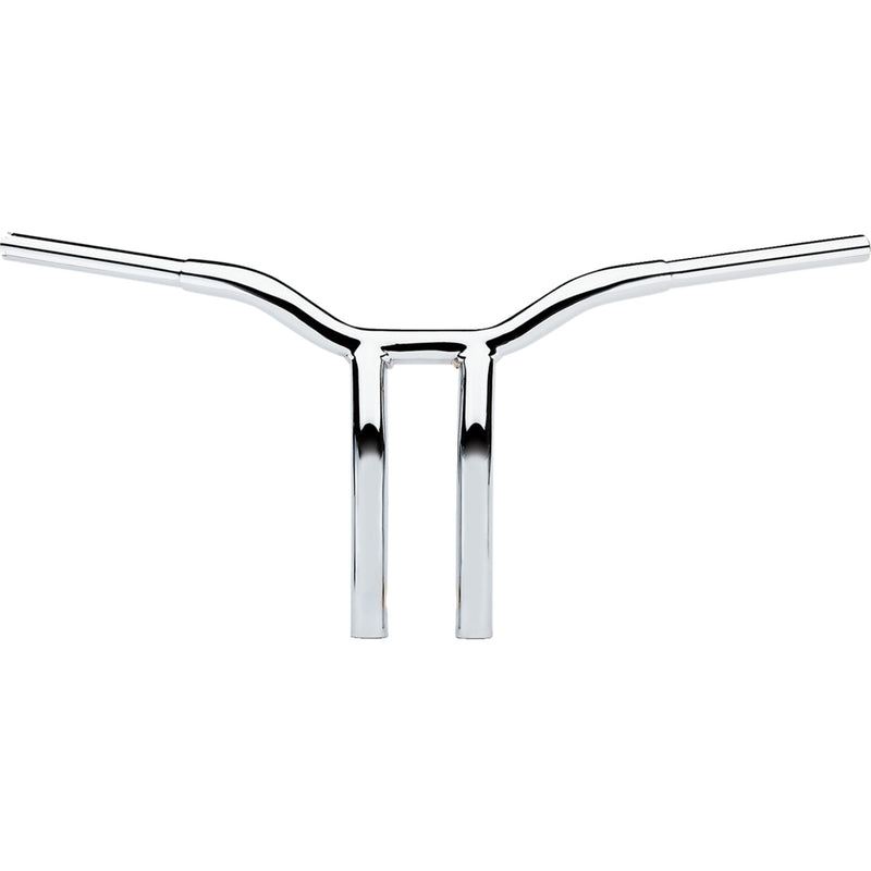 LA CHOPPERS 0601-4940 LA-7338-12 Kage Fighter Welded Bent-Riser Handlebar - One Piece - Bent - 12" - Chrome