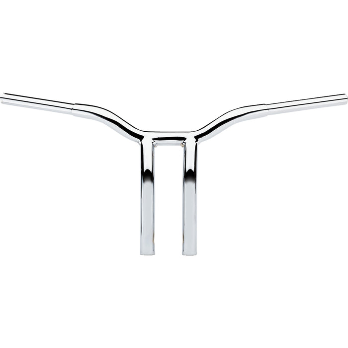LA CHOPPERS 0601-4940 LA-7338-12 Kage Fighter Welded Bent-Riser Handlebar - One Piece - Bent - 12" - Chrome