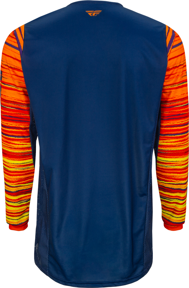 Fly Racing 375-521L 375-521L KINETIC WAVE JERSEY NAVY/ORANGE LG