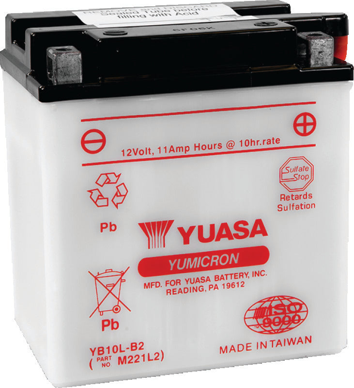 Yuasa Battery YUAM221L2 Yuasa YB10L-B2 Yumicron 12-Volt Battery - Photo - Primary
