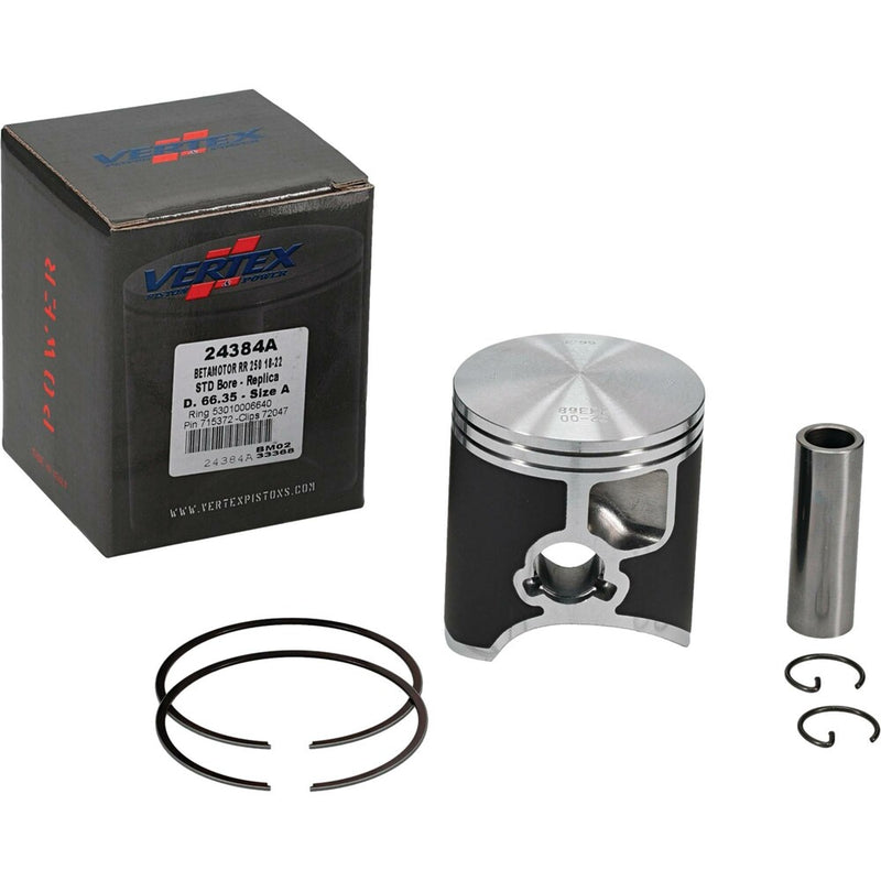 Vertex Piston Kit Cast 66.35/Standard - 24384A Beta 250 (2 Stroke) / 250 2T / 250 2018-2024