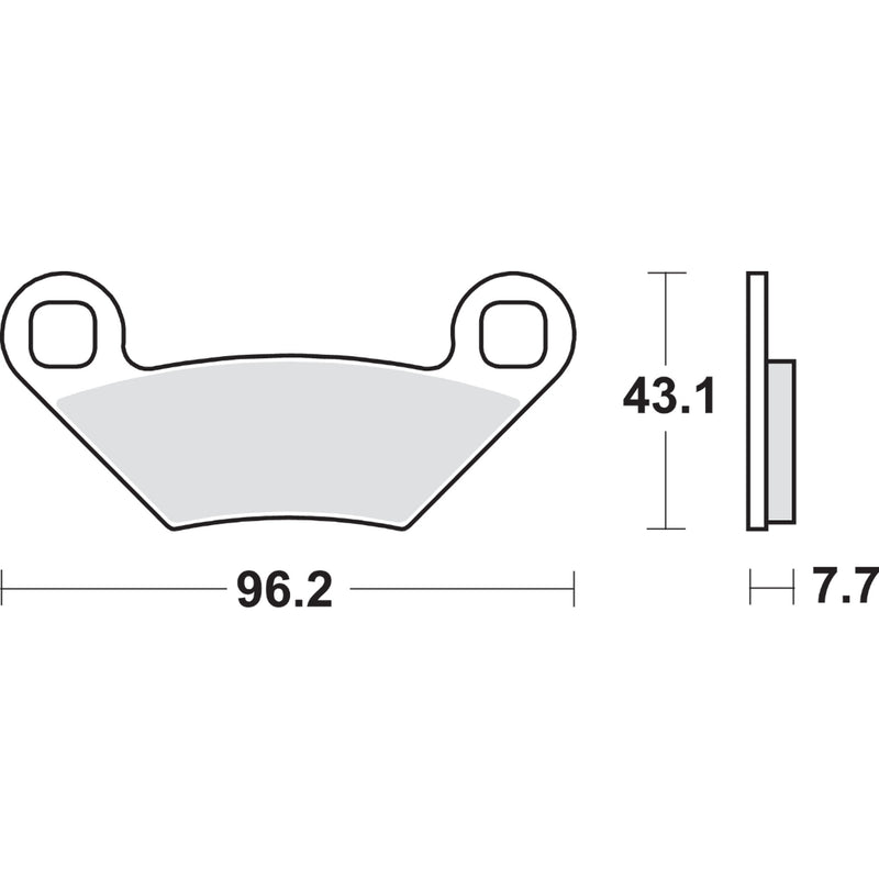Sbs Brake Pad - 899SI Polaris Sportsman / Hawkeye / Scrambler 2009-2019