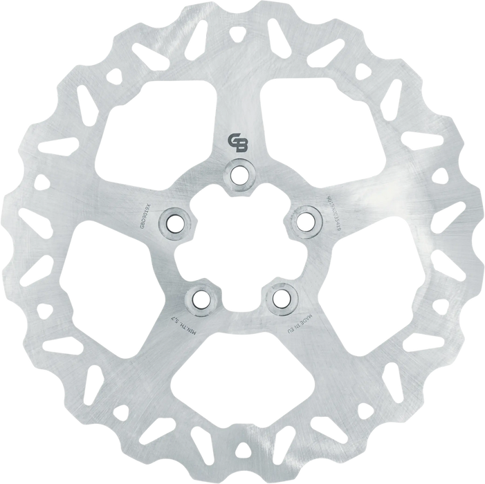 Gbrakes 17-D9019X GBD9019X ROTOR 11.5" SOLID WAVE RR STAINLESS 2.22" INNER BORE