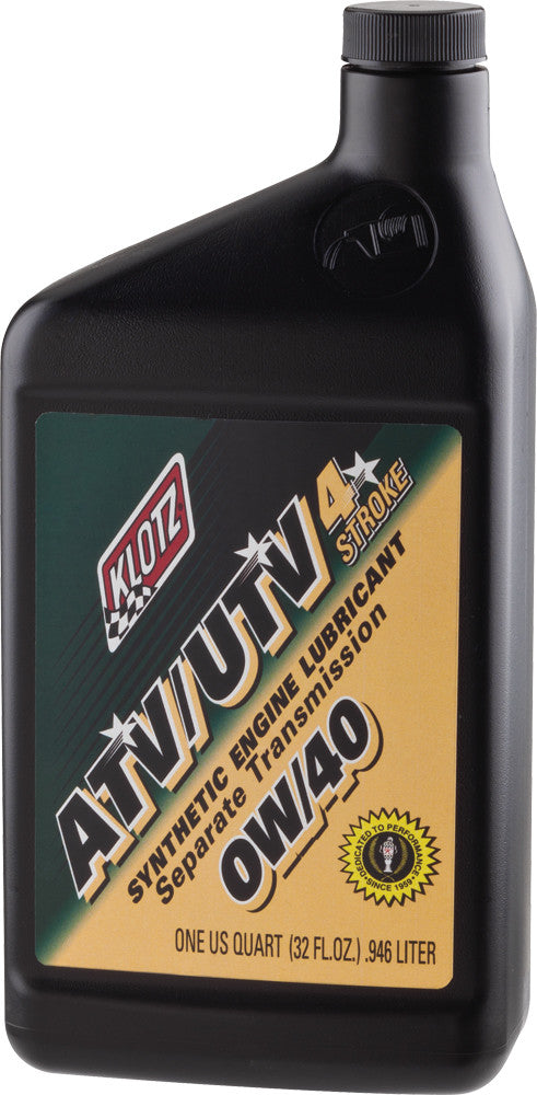 Klotz Oil 842-0065 ATVUTV-040 ATV/UTV SYNTHETIC ENGINE LUBE 0W40 32OZ