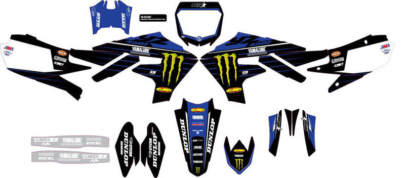 D-Cor Complete Kit 21 Factory White BAG - 20-50-601 Yamaha YZ 450 2018-2021