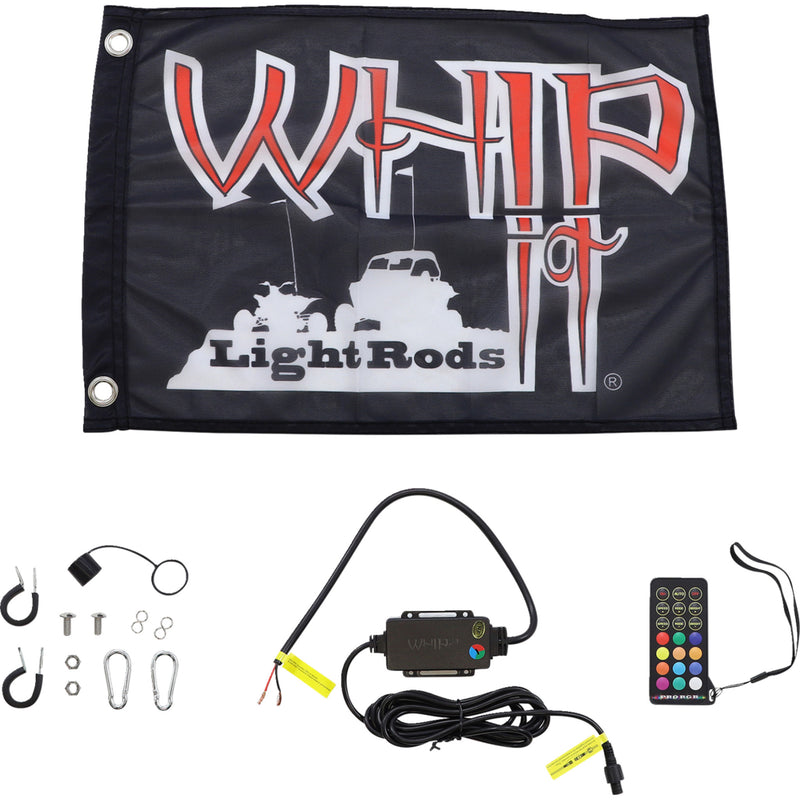 WHIPITLIGHTRODS 2040-2923 SB-RGBR-151 RGB Light Rod 5' Light Rod Whip - Black