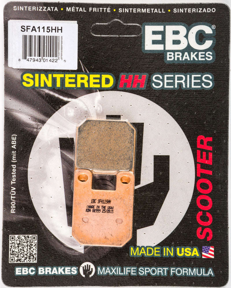 Ebc 153-115H SFA115HH BRAKE PADS SFA115HH DOUBLE-H SINTERED