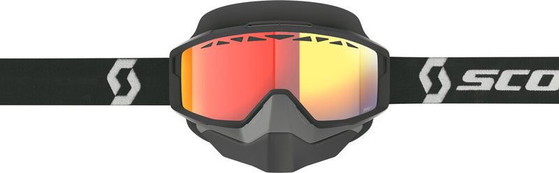 Scott 51-5606 285542-1007341 SPLIT OTG SNWCRSS LS GOGGLE BLK/WHT RED CHROME