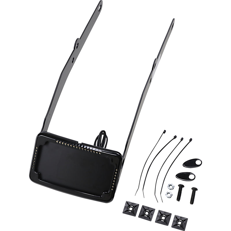 Cycle Visions Slick Signals Taillight License Plate Holder - CV4655B For Harley Softail 2012-2017