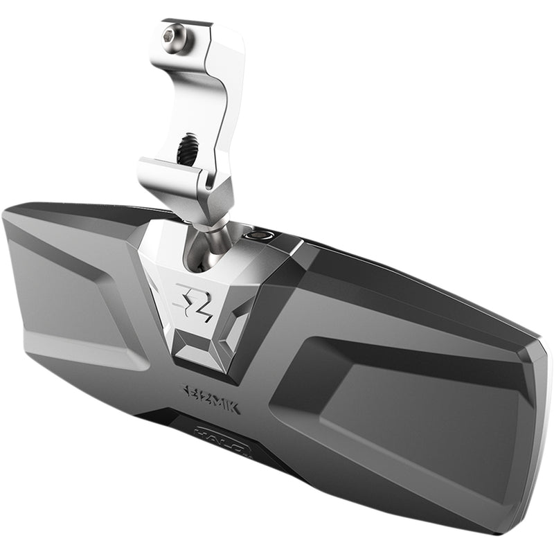 SEIZMIK 0640-1406 56-18028 Halo R Rear View Mirror with Cast Aluminum Bezel - Can Am Defender Mirror - Halo R - Rear View - Rectangle - Silver - Can Am Defender