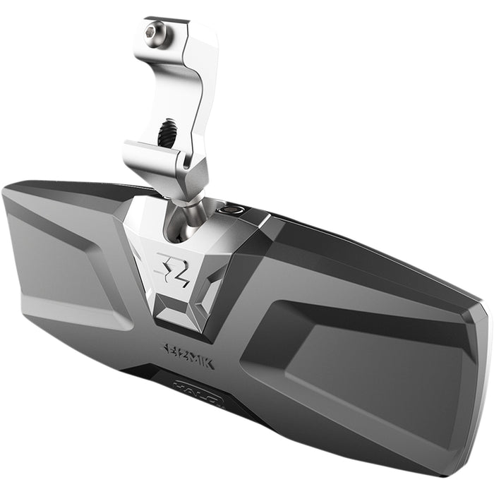 SEIZMIK 0640-1406 56-18028 Halo R Rear View Mirror with Cast Aluminum Bezel - Can Am Defender Mirror - Halo R - Rear View - Rectangle - Silver - Can Am Defender