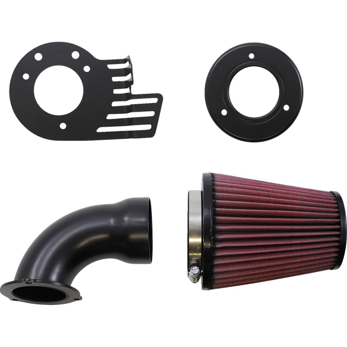 COBRA 1010-3127 606-0100-06B-SB Cone Air Intake - Black - Touring/Trike