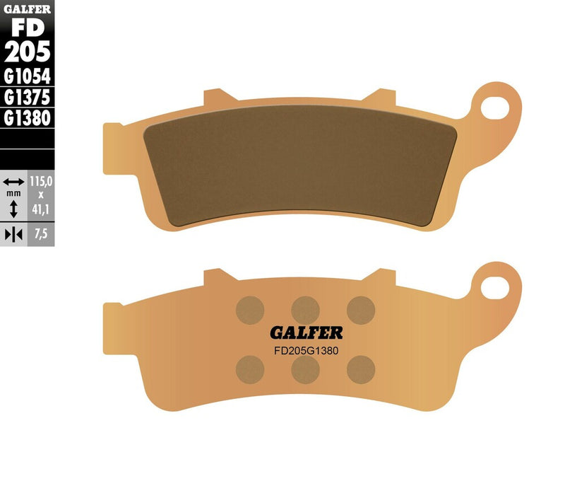 Galfer Brake Pads Sintered - FD205G1380 Victory Arlen Ness Vision / Vision / Vision 8-Ball / Vision Tour 2009-2013