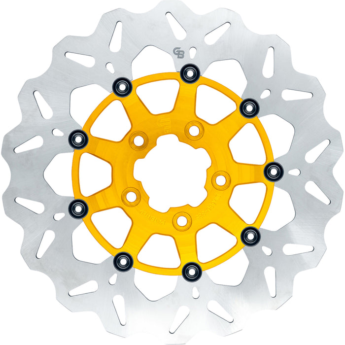 GBRAKES 1710-4948 GBDU028 Oversize Wave® Brake Rotor Wave® Brake Rotor - Front - 12.5" - Gold