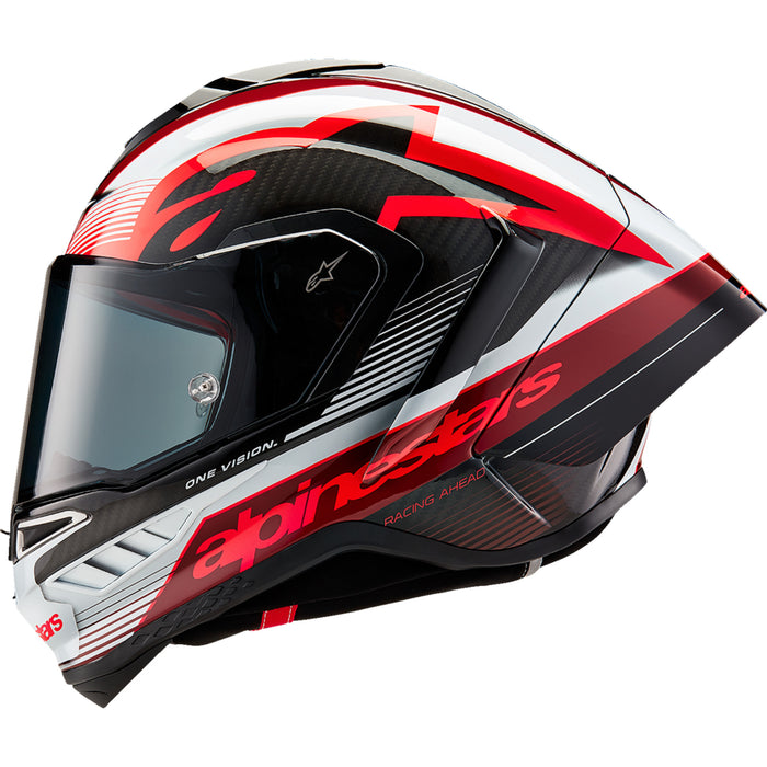 ALPINESTARS Supertech R10 Team Helmet - Black/Carbon Red/Gloss White