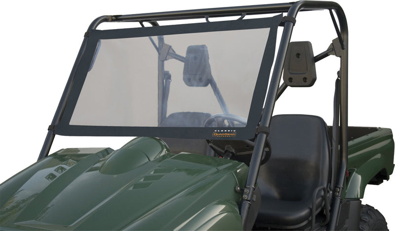 Classic Accessories Classic Acc. UTV Windshield Kawasaki POL Black - 78627 For Kawasaki Mule 1997-2008 | Polaris Ranger 2002-2008
