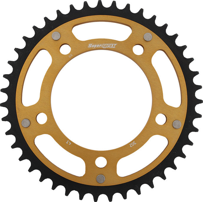 Supersprox 108-302643 RST-302-43-GLD REAR STEALTH SPROCKET ALU/STL 43T-530 GLD HON