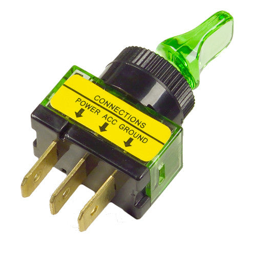Grote 58-9550G 82-1911 TOGGLE SWITCH GREEN 20 AMP
