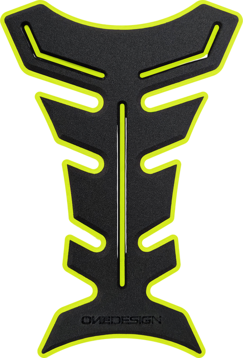 One Emblems 623-1163Y HDF9Y HDF TANKPAD BLACK/YELLOW