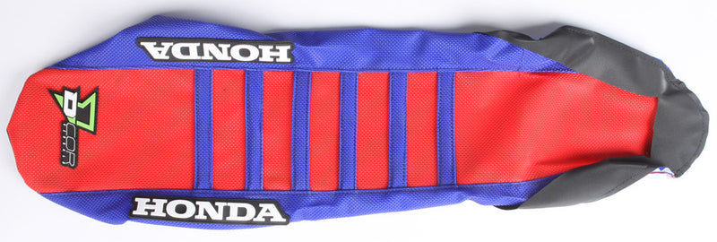 D'cor Visuals D-Cor Seat Cover Blue RED Blue - 30-10-451 Honda CRF250R 2007-2025