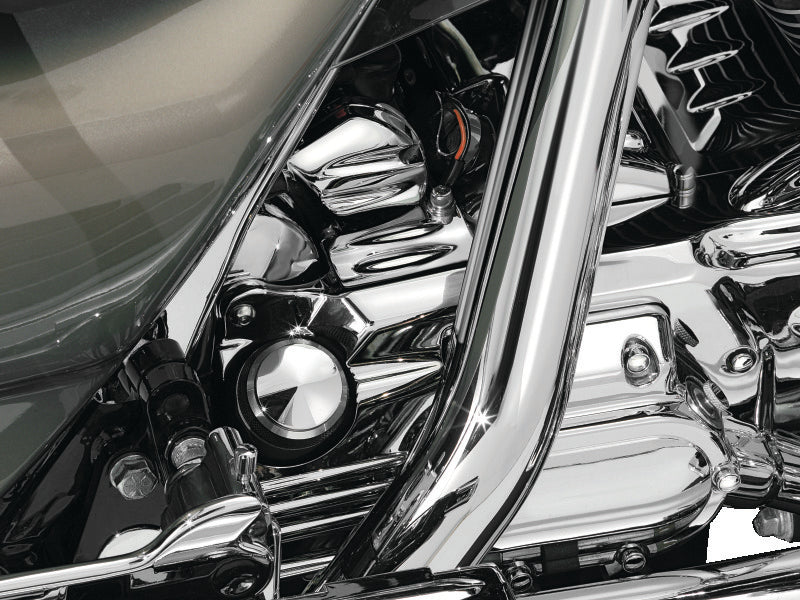 Kuryakyn 8264 Oil Filler Spout Cover 93-06 Touring Models Chrome - User 1