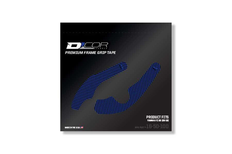 D-Cor Frame Grip Guard Decal Blue - 16-50-100 Yamaha YZ 85 2005-2018