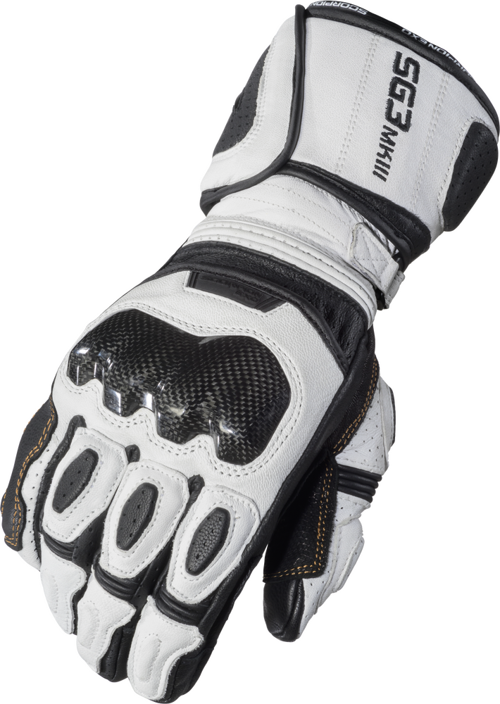 Scorpion Exo 75-8303S G30-143 SG3 MK III GLOVES WHITE/BLACK SM