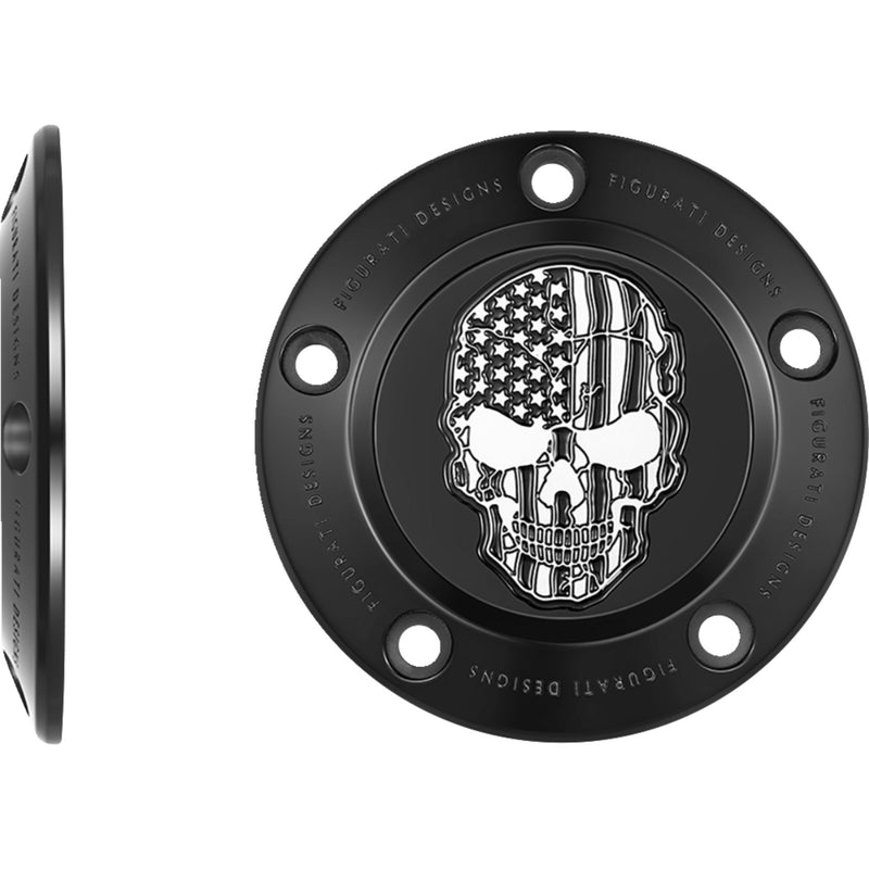 Figurati Designs Cover - FD28-TC-5H-BLK For Harley Motorcycles 1999-2017
