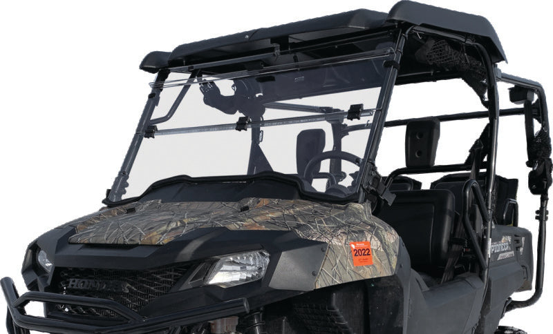 QuadBoss 375782 14-22 Honda SXS700 Pioneer 700 Windbreak Folding Windshield - Photo - Primary