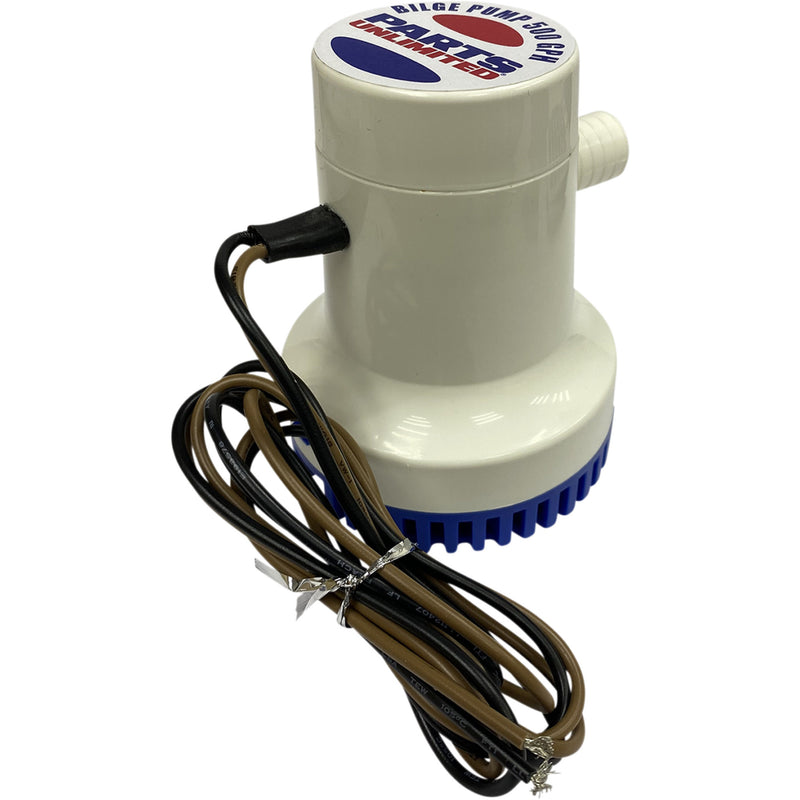 PARTS UNLIMITED 4802-0034 Non-Auto Bilge Pump Bilge Pump - 500 GPH - Manual