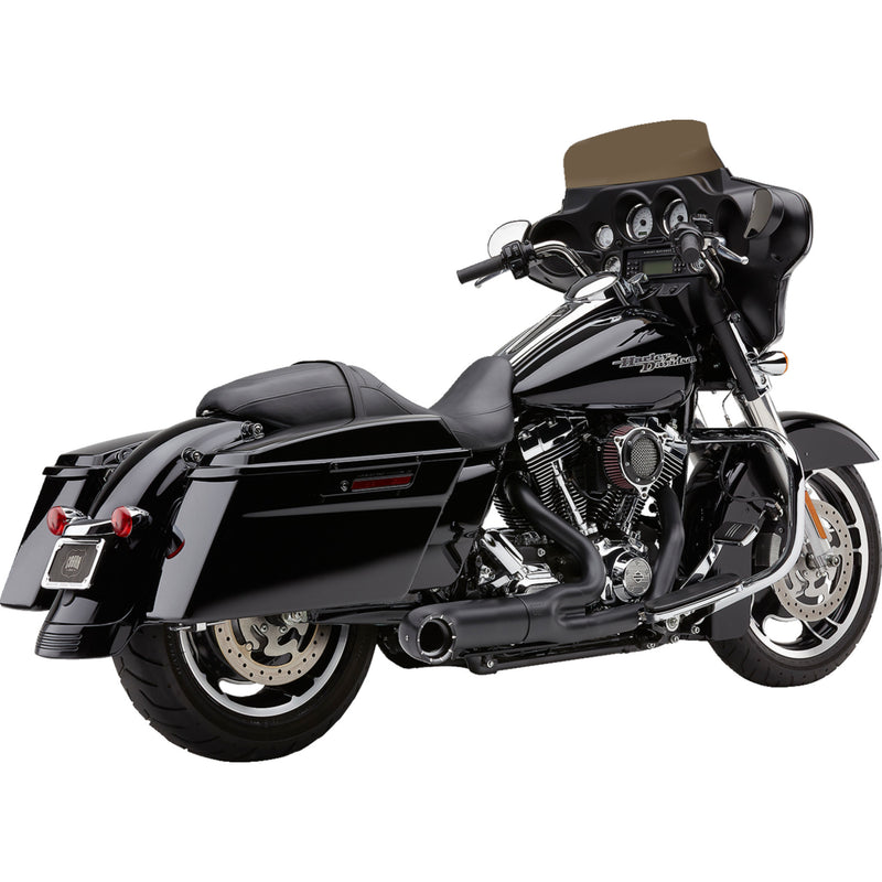 Cobra Turn Out 2-Into-1 Exhaust System - 6270B-1 For Harley Touring 2009-2016