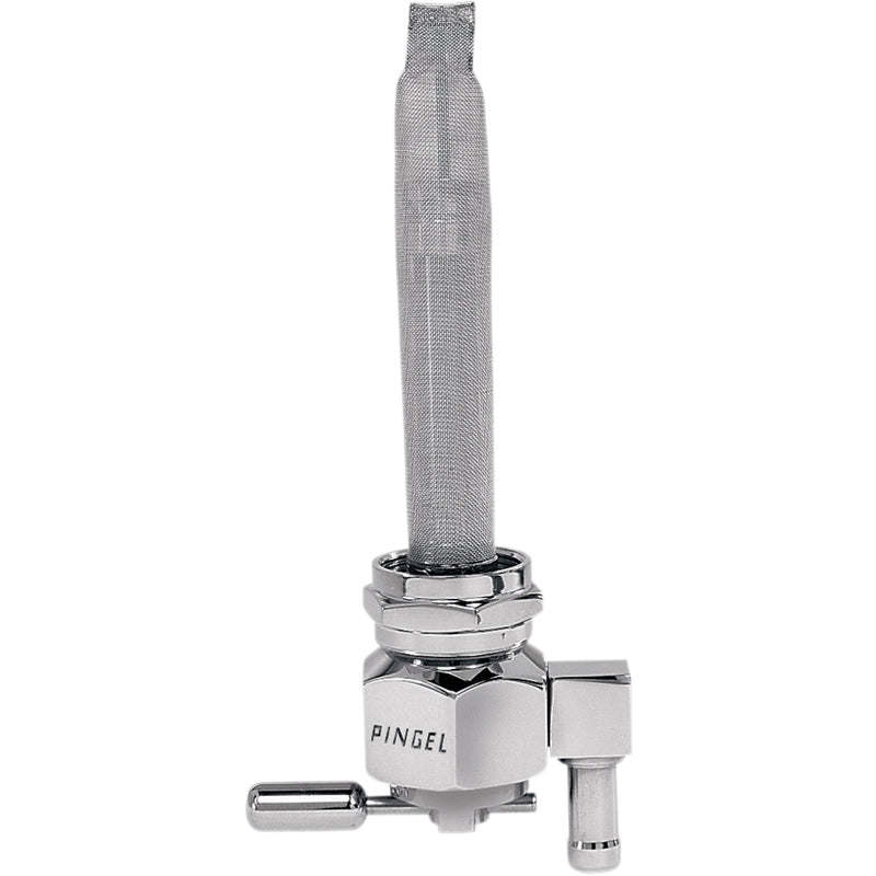 PINGEL DS-390237 6391-CH Power-Flo Fuel Valve - Hex Fuel Valve - Chrome - 22 mm