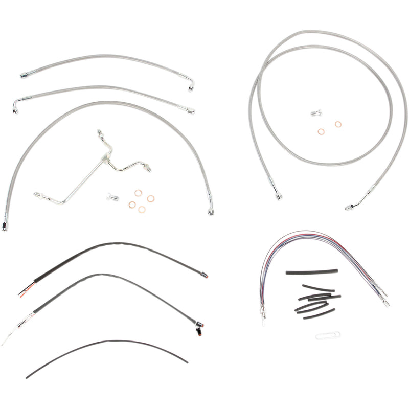 Burly Brand Complete Cable Kit - B30-1118 For Harley Touring 2014-2016