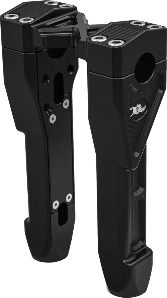 Kens Factory 563-03076 KFR-04 NL1" X-RISER 10" STRAIGHT BLACK