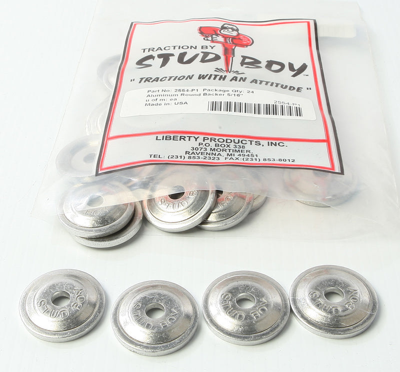 Stud Boy 18-33950 2554-P1 POWER PLATE ROUND BACKERS 24/PK