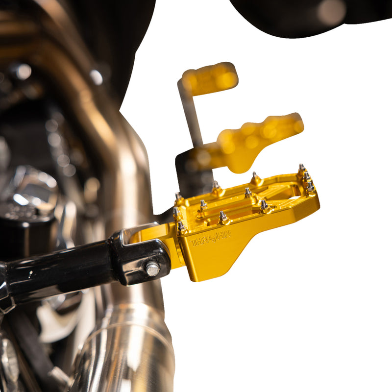 Thrashin Supply Co. Aggressor Footpegs - TSC-2022-5-D For Harley Motorcycles 1972-2025