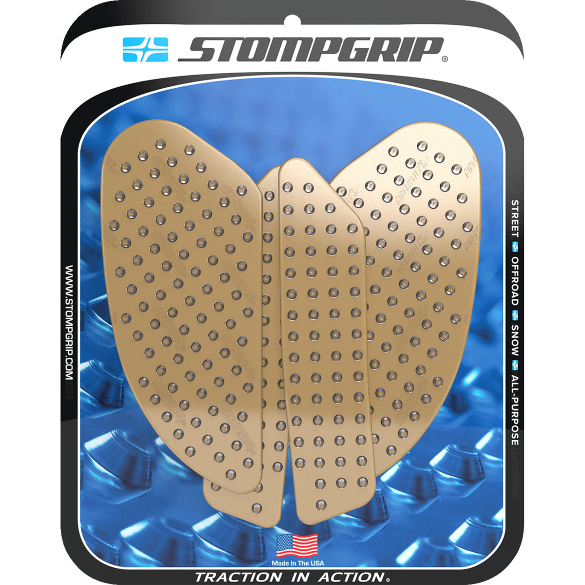STOMPGRIP 4320-2881 55-10-0202C Volcano Profile Traction Pad Tank Grips ...
