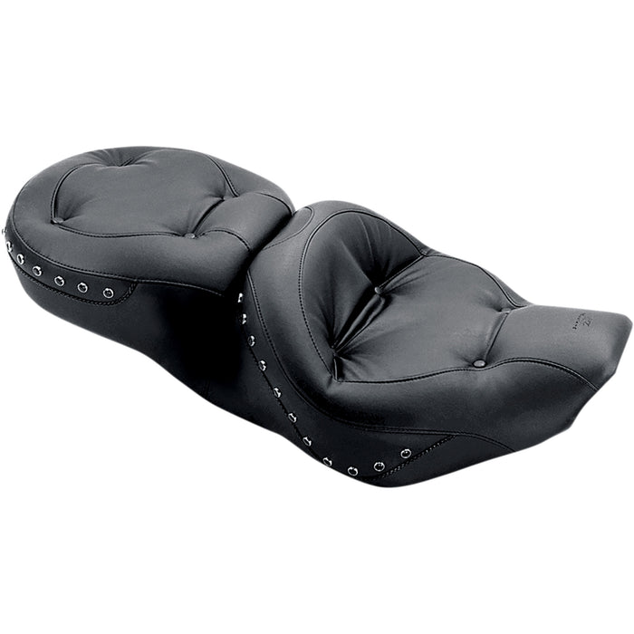 MUSTANG 0805-0038 75466 One-Piece 2-Up Ultra Touring Seat - Regal Wide Studded Seat - '97-'07