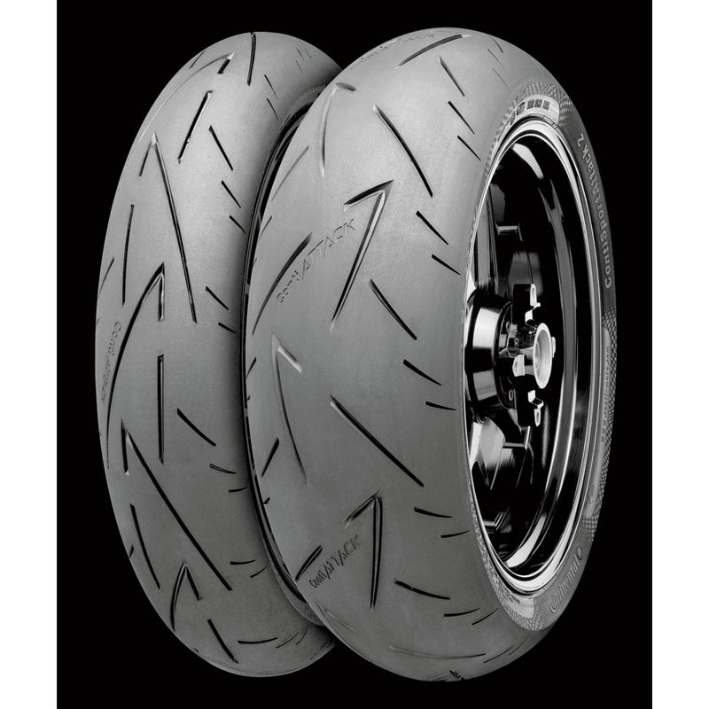 CONTINENTAL 0302-0593 02440140000 ContiSportAttack 2 Tire Tire - ContiSportAttack 2 - Rear - 190/55ZR17 - (75W)