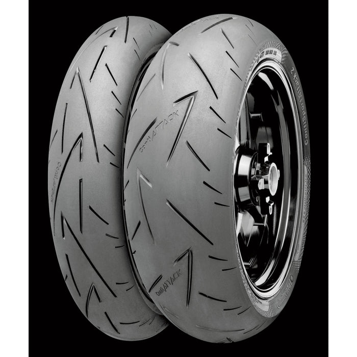 CONTINENTAL 0302-0593 02440140000 ContiSportAttack 2 Tire Tire - ContiSportAttack 2 - Rear - 190/55ZR17 - (75W)