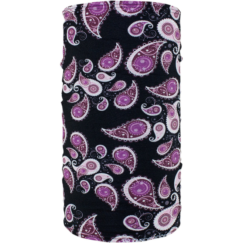 ZAN HEADGEAR 2502-0077 TF228 Motley Tube® Fleece Lined purple paisley