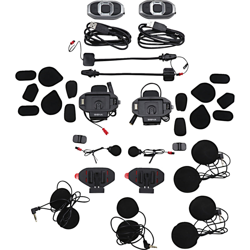 SENA 4402-0793 SF4-02D- SF4 Bluetooth® Communication System SF4 Bluetooth Headset - 4-Way - Dual Speakers - Dual Pack