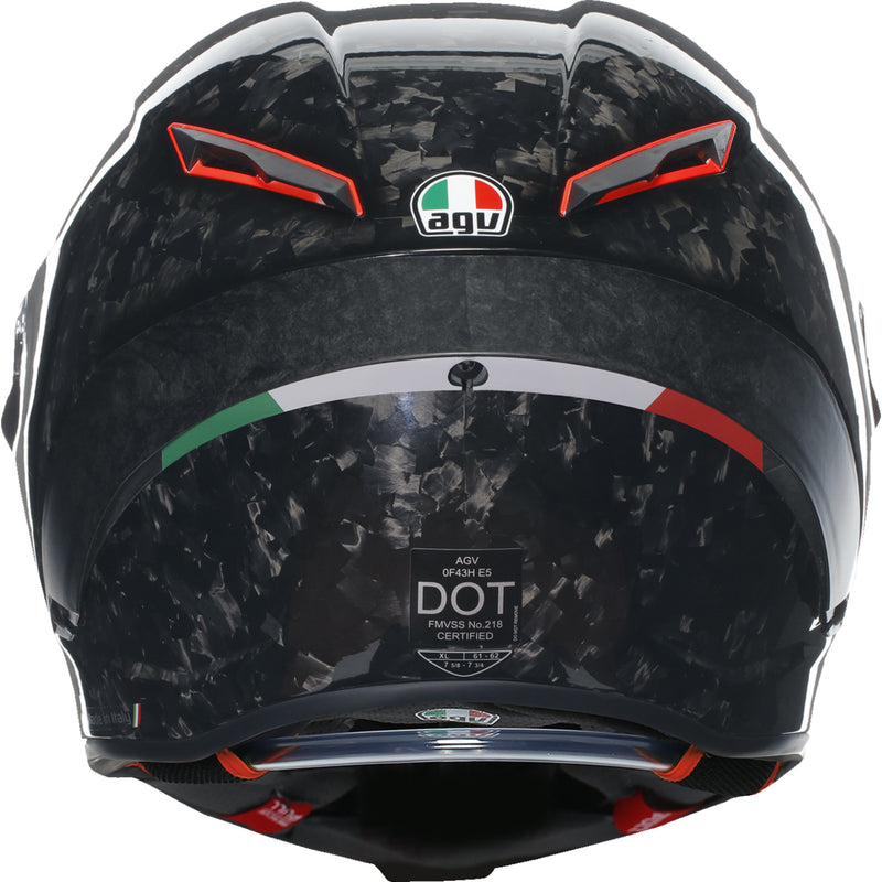 AGV 0101-15581 2118356002003XL Pista GP RR Carbonio Forgiato Helmet Pista GP RR Helmet - Carbonio Forgiato - Italia - XL