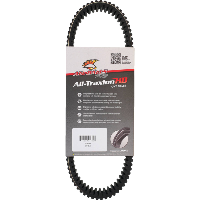 All Balls All-Traxion Belt - 25-9018 Yamaha UTVs 2021-2025