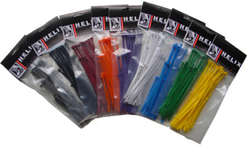 Helix 14-0320 303-4107 CABLE TIES 4" BLACK 100/PK