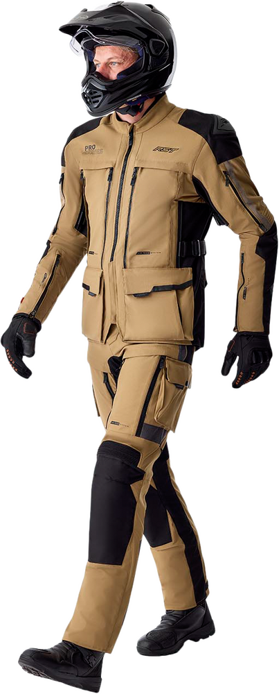 Rst PS Adventure D3O Jacket Sand Black Textile XL - 103599SND-46