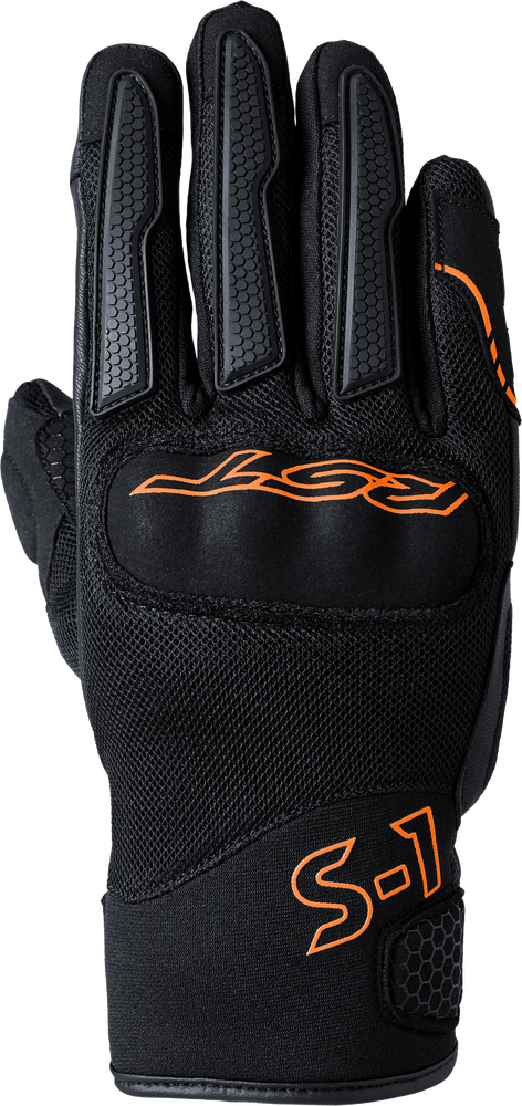 Rst 556-3182108 103182ORG-08 S1 MESH CE GLOVE BLACK/NEON ORANGE SM