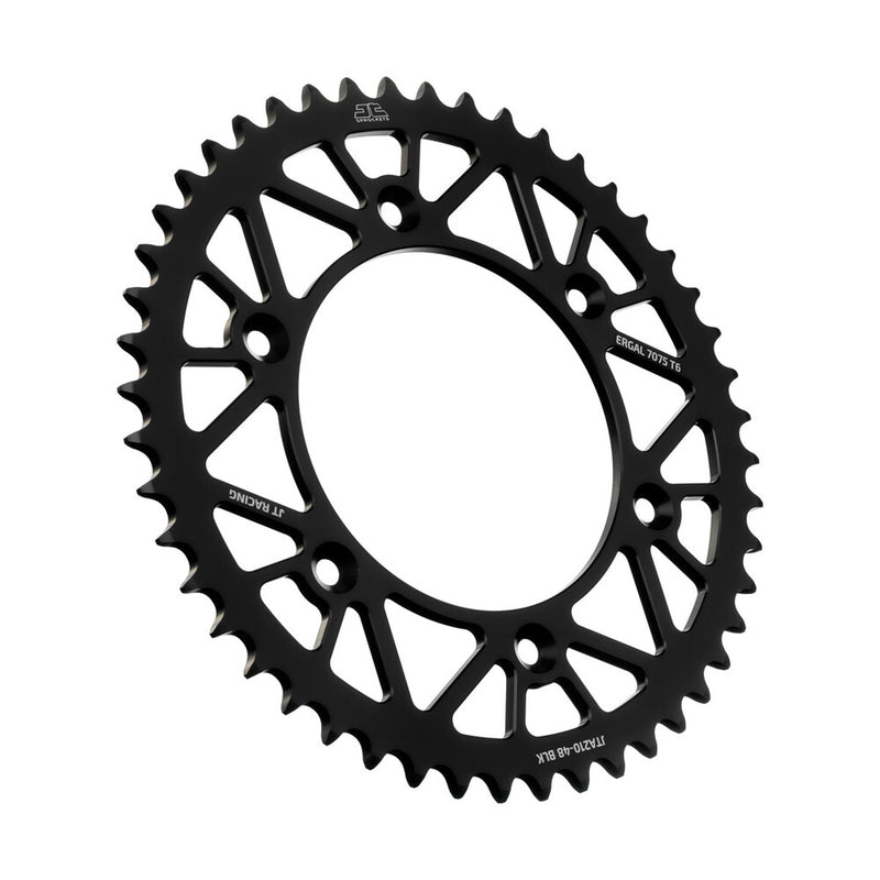 JT Sprockets Rear Racelite Sprocket Alum 48T-520 Black - JTA210.48BLK Beta Dirt Bikes 2013-2021