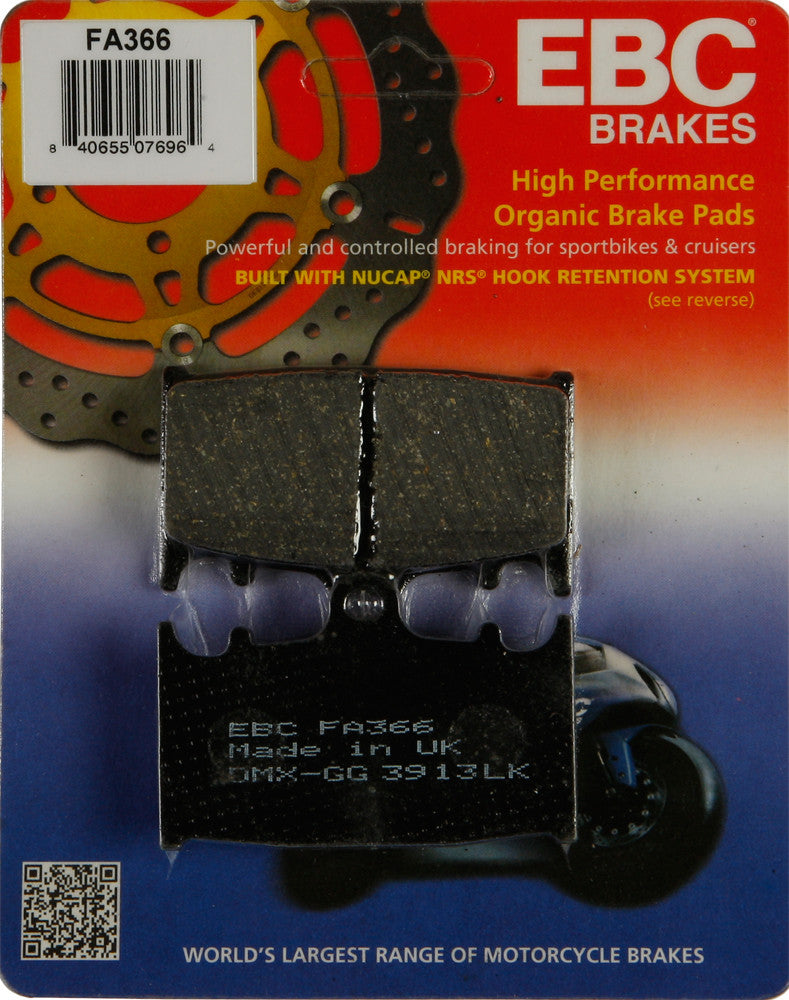 EBC Brake Pads - FA366 Suzuki Intruder / 1500 Boulevard / 1500 Boulevard C90T 2002-2009