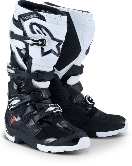 Alpinestars 482-0016405 2010426-12-5 TECH 7 ENDURO BLACK/WHITE 5